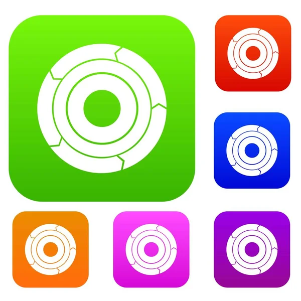 Oklar set koleksiyonu ile pasta grafik