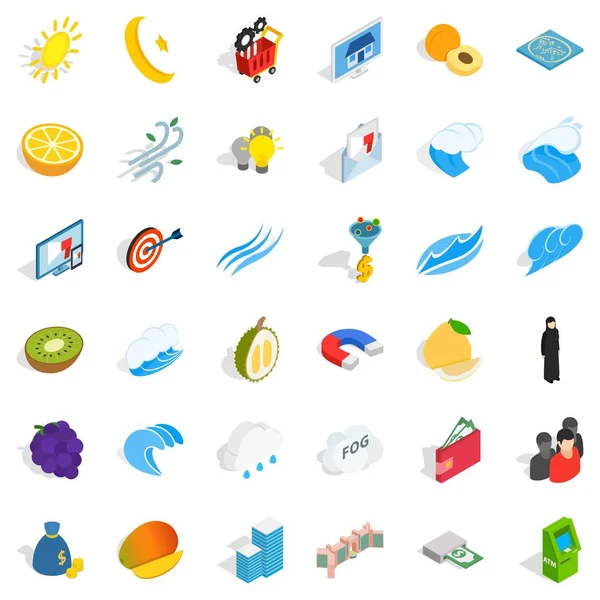 İş simgeler kümesi, izometrik stili