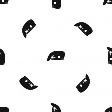 Askeri kap desen sorunsuz siyah