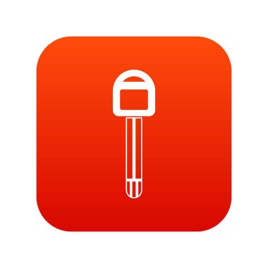 Araba anahtar simgesi dijital kırmızı