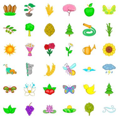 Su Icons set, karikatür tarzı