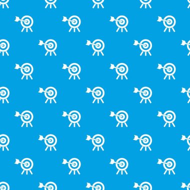 Ok hit hedef desen kesintisiz mavi