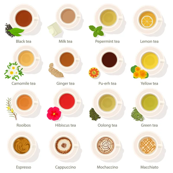 Bardak içki üstten görünüm Icons set, karikatür tarzı