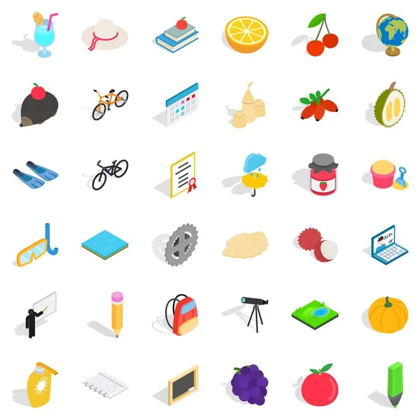 Kalem Icons set, izometrik stili