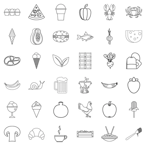 Çanak Icons set, anahat stili