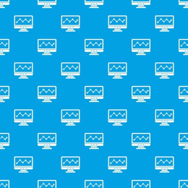 Bilgisayar ekran desen kesintisiz mavi olarak grafik