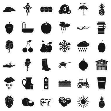 Sezon Icons set, basit tarzı