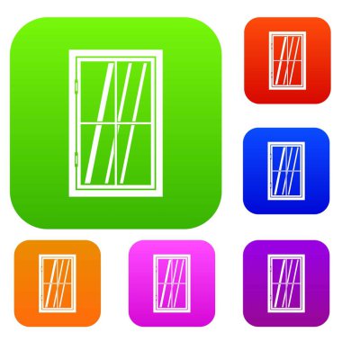 Kapalı pencere renk koleksiyonu ayarla