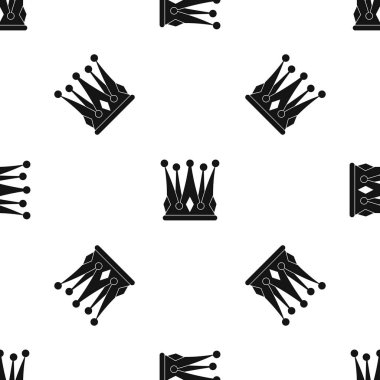 Krallara layık taç desen sorunsuz siyah