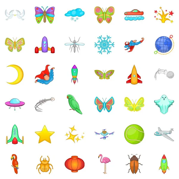 Flamingo simgeleri, çizgi film tarzı