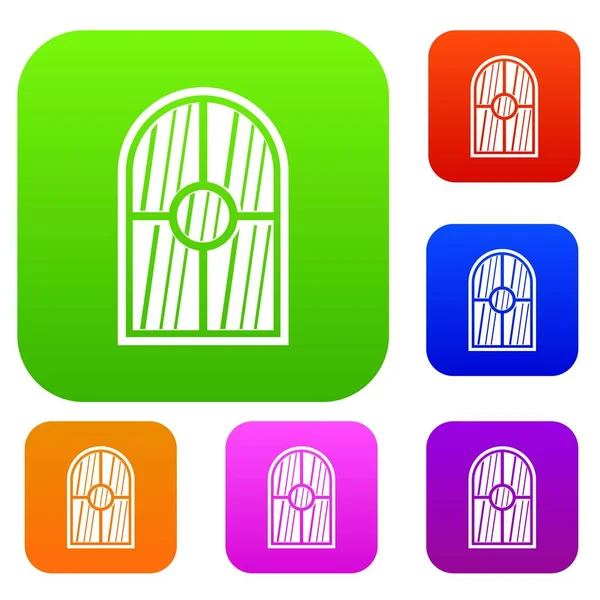 Kemerli pencere renk koleksiyonu ayarla