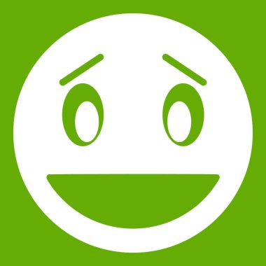 Şaşkın ifade yeşil