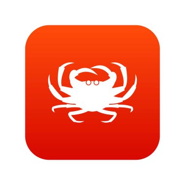 Yengeç simgesi dijital kırmızı