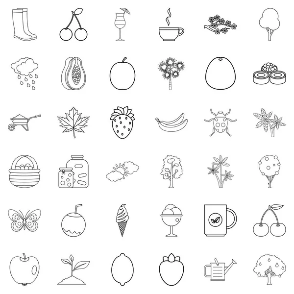 Kabak Icons set, anahat stili