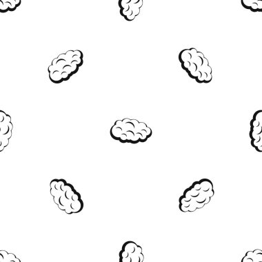 Bulut deseni sorunsuz siyah