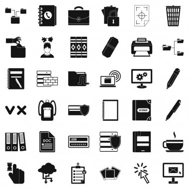 Klasör simgeleri hazır, simle stili