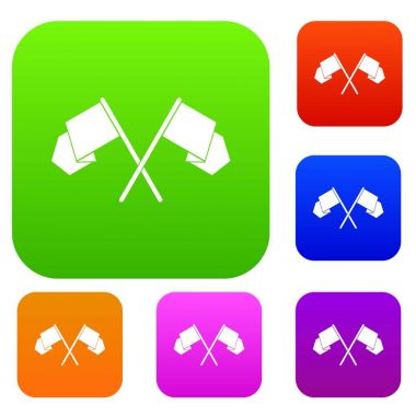 Bayrakları kümesi renk koleksiyonu geçti