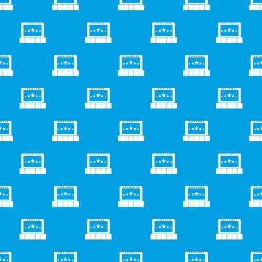 Sinema desen kesintisiz mavi