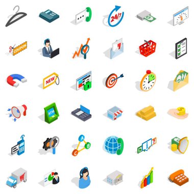 Sunu Icons set, izometrik stili