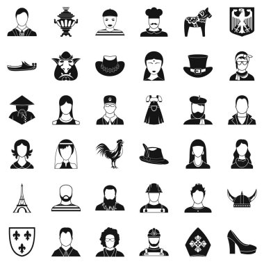 Kullanıcı simgeleri hazır, simle tarz