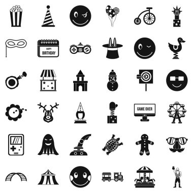 Deli Icons set, basit tarzı