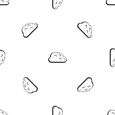 Fırtına bulutu deseni sorunsuz siyah