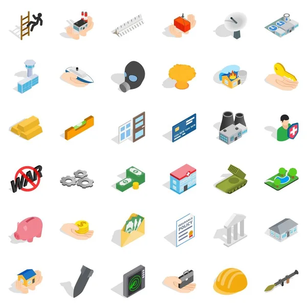 Corporation'ın Icons set, izometrik stili