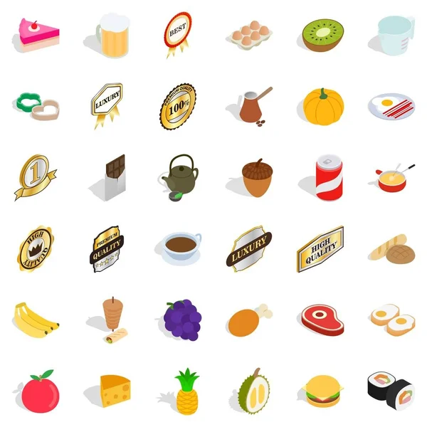 Yumurta Icons set, izometrik stili