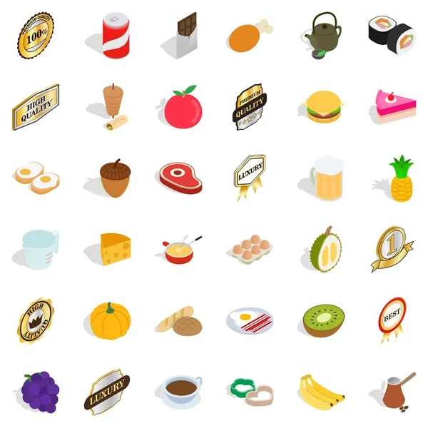 Suşi Icons set, izometrik stili