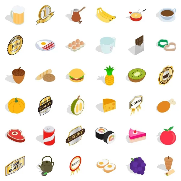 Lüks Icons set, izometrik stili