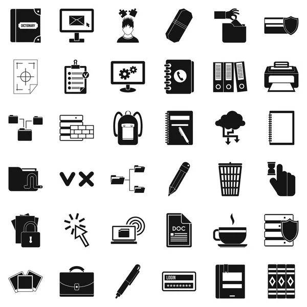 Conjunto de ícones de calculadora, estilo simle — Vetor de Stock