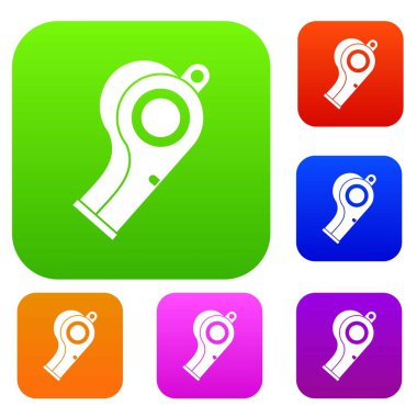 Spor düdük renk koleksiyonu ayarla