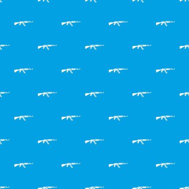 Askeri tüfek desen kesintisiz mavi