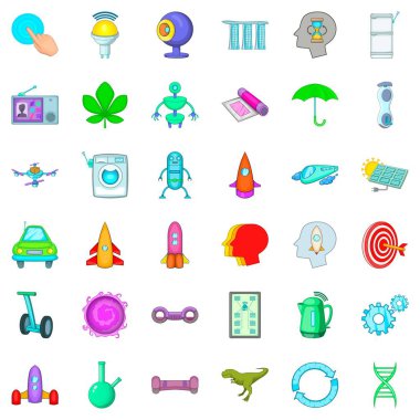 Bilim adamı Icons set, karikatür tarzı