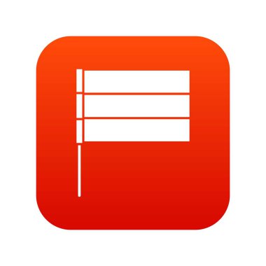 Bayrak simgesini dijital kırmızı