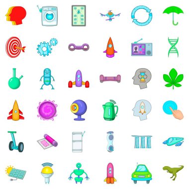 Atom Icons set, karikatür tarzı