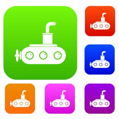 Denizaltı renk koleksiyonu ayarla