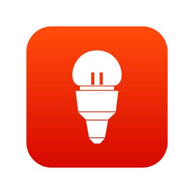 Reflektör ampul simgesi dijital kırmızı