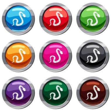 Çizgili yılan 9 koleksiyonu ayarla