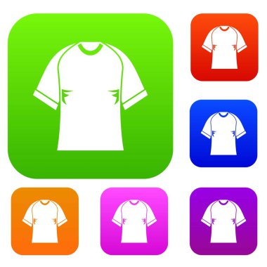 Raglan tshirt renk koleksiyonu ayarla