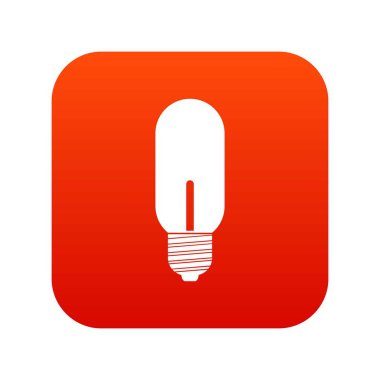 Ampul simgesi dijital kırmızı
