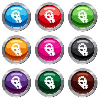 Golf Sahası alan 9 koleksiyonu ayarla