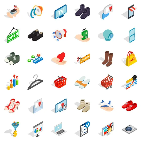 Askı Icons set, izometrik stili