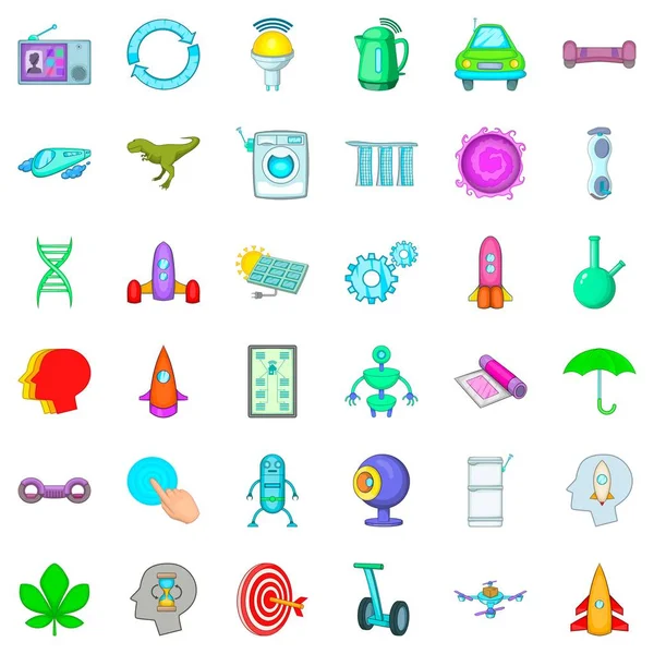 Gelecekteki Icons set, karikatür tarzı