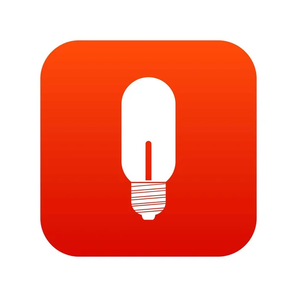 Цифровая красная лампочка — стоковый вектор