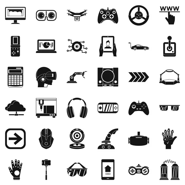 Cyber Icons set, basit tarzı