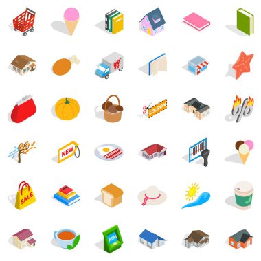 Şirin Icons set, izometrik stili
