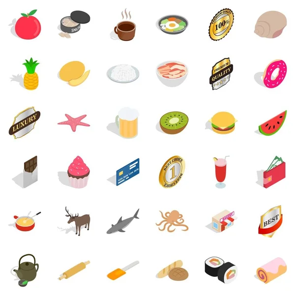 Buhar Icons set, izometrik stili