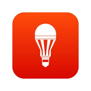 LED ampul simgesi dijital kırmızı