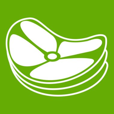 Biftek simgesi yeşil